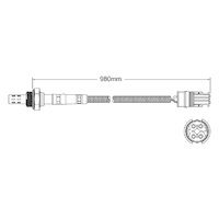 Pre-Cat Cyl 1-3 oxygen sensor for BMW 323i E46 M52 B25 6-Cyl 2.5 4/98-9/00
