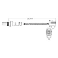 Pre-Cat oxygen sensor for Eunos 30X EC K8 6-Cyl 1.8 5/91-1/98
