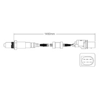 Pre-Cat Cyl 4-6 oxygen sensor for BMW X6 E71 35iX N54 B30 6-Cyl 3.0 Twin Turbo 2008 on
