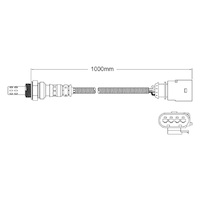 Post-Cat Cyl 4-6 oxygen sensor for Audi A6 CCEA 6-Cyl 2.8 10/08 on