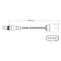 Post-Cat Cyl 4-6 oxygen sensor for Audi A8 W12 BHT V12 6.0 2/04-3/07