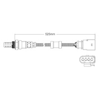 Post-Cat Cyl 1-3 oxygen sensor for Porsche Cayenne M55.01 6-Cyl 3.6 2/07 on