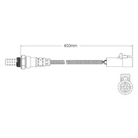 Post-Cat Left oxygen sensor for Jaguar S-Type AJ30 6-Cyl 3.0 99-02