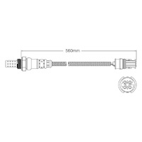 Post-Cat Cyl 1-3 oxygen sensor for BMW 135i E88 Cabriolet N54 B30A 6-Cyl 3.0 Twin Turbo 3/08-10/10