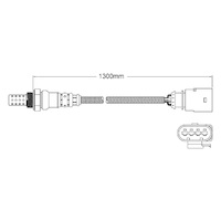 Post-Cat Left oxygen sensor for Skoda Octavia BVY 4-Cyl 2.0 Turbo 11/05-10/08