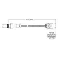 Post-Cat oxygen sensor for Citroen C4 Picasso RFJ 4-Cyl 2.0 11/04 on
