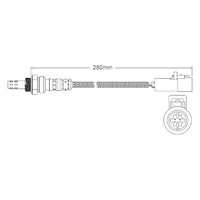 Pre-Cat left oxygen sensor for Jaguar S-Type AJ30 6-Cyl 3.0 99-02