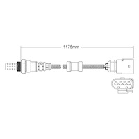 Post-Cat Cyl 1-4 oxygen sensor for Audi R8 BYH V8 4.2 4/07 on