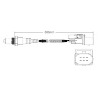 Pre-Cat Cyl 1-4 oxygen sensor for BMW X5 E53 N62 B44A V8 4.4 10/03 on