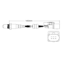 Pre-Cat oxygen sensor for Audi A3 BFQ 4-Cyl 1.6 5/02-6/03