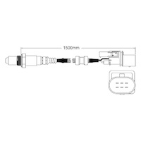 Pre-Cat left oxygen sensor for Audi A8 BFL V8 3.7 11/02-5/06