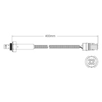 Pre-Cat oxygen sensor for BMW 323Ti Compact E36 M52 B25 6-Cyl 2.5 1/99-9/00