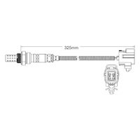 Pre-Cat oxygen sensor for Eunos 800 KL 6-Cyl 2.5 6/96-7/00