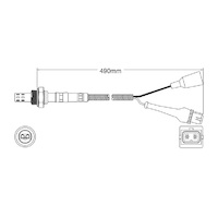 Pre-Cat oxygen sensor for Audi A6 ABC 6-Cyl 2.6 6/94-10/97