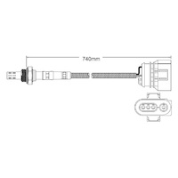 Pre-Cat oxygen sensor for Audi A8 AKJ V8 3.7 6/97-12/98