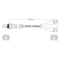 Pre-Cat oxygen sensor for Citroen XM UFZ 6-Cyl 3.0 6/93-6/94