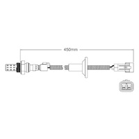 Post-Cat Right oxygen sensor for Lexus LS400 UCF10 1UZ-FE V8 4.0 5/89-8/92