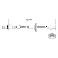 Post-Cat Left oxygen sensor for Lexus LS400 1UZ-FE V8 4.0 8/92-10/94