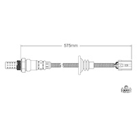 Post-Cat oxygen sensor for Volvo V40 B4204T3 4-Cyl 2.0 Turbo 