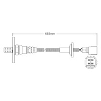Post-Cat oxygen sensor for Lexus SC300 2JZ-GE 6-Cyl 3.0 1/94-9/97