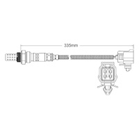 Pre-Cat oxygen sensor for Mazda MPV FS 4-Cyl 2.0 8/00-2/02