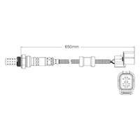 Post-Cat oxygen sensor for Honda Accord VTi J30A4 6-Cyl 3.0 