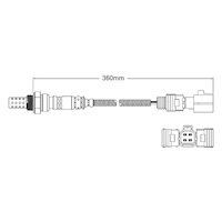 Post-Cat Left oxygen sensor for Toyota Hilux GGN15 / 25 1GR-FE 6-Cyl 4.0 2/05-11/08
