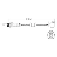 Post-Cat oxygen sensor for Honda Integra Type-R K20A3 4-Cyl 2.0 