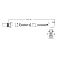 Post-Cat oxygen sensor for Honda Civic 4DR Hybrid LDA1 4-Cyl 1.3 Hybrid 