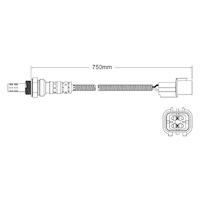 Post-Cat oxygen sensor for Kia Grand Carnival G6DC 6-Cyl 3.5 2/10-1/15