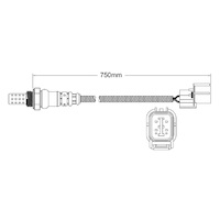 Pre-Cat oxygen sensor for Honda Jazz L13A1 4-Cyl 1.3 44319