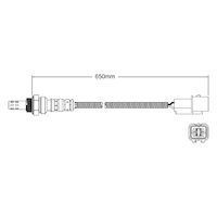 Post-Cat oxygen sensor for Hyundai Tucson G6BA 6-Cyl 2.7 12/05 - 1/10