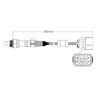 Pre-Cat oxygen sensor for Honda Legend J35A8 6-Cyl 3.5 44415