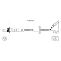 Pre-Cat oxygen sensor for Mercedes Benz 420 W126 M116.965 V8 4.2 9/85-6/91