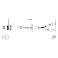 Pre-Cat oxygen sensor for Mercedes Benz 300 W124 M103.980 6-Cyl 3.0 1/85-8/93