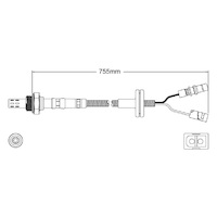 Pre-Cat oxygen sensor for Mercedes Benz 300 W124 M103.980 6-Cyl 3.0 1/86-6/93