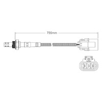 Pre-Cat oxygen sensor for Nissan Maxima A32 VQ30DE 6-Cyl 3.0 6/96-8/99
