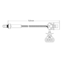 Pre-Cat oxygen sensor for Nissan Maxima J30 VG30E 6-Cyl 3.0 2/90-10/94