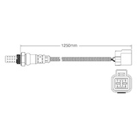 Pre-Cat oxygen sensor for Mitsubishi Triton MJ 6G72 6-Cyl 3.0 6/92-5/95