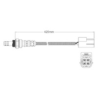 Pre-Cat left oxygen sensor for Nissan Stagea M35 VQ25DET 6-Cyl 2.5 Turbo 10/01-7/04