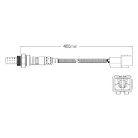 Post-Cat Cyl 1, 4 oxygen sensor for Mitsubishi Grandis HJ 4G69 4-Cyl 2.4 6/05 on