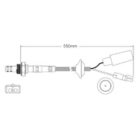 Pre-Cat oxygen sensor for Porsche 928 M28.21 / .22 V8 4.7 8/83-7/86