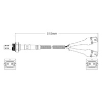 Pre-Cat oxygen sensor for Peugeot 205 DFZ 4-Cyl 1.9 10/86-10/94