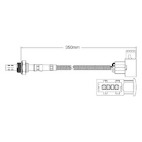 Post-Cat Left oxygen sensor for Porsche Boxster 986 M96.21 6-Cyl 3.2 9/99-8/02