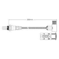Post-Cat Left oxygen sensor for Porsche Boxster 986 M96.23 6-Cyl 2.7 9/02-10/04