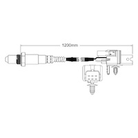 Pre-Cat left oxygen sensor for Porsche Carrera GT M80.01 V10 5.7 10/04 on