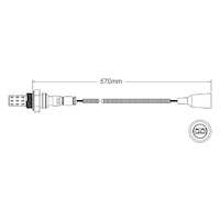 Pre-Cat oxygen sensor for Audi 80 AAD 4-Cyl 2.0 8/90-12/91