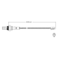 Pre-Cat oxygen sensor for Subaru Justy J10 3-Cyl 1.2 7/92-7/95
