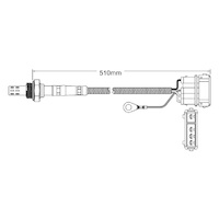 Pre-Cat oxygen sensor for Seat Cordoba ABS 4-Cyl 1.8 9/93-7/94