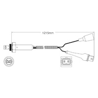 Pre-Cat oxygen sensor for Saab 900 B202L 4-Cyl 2.0 Turbo 9/89-8/93